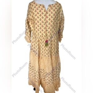 Sadya Fusion flowered maxi dress